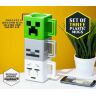 Набір 3 чашок Minecraft Stacking Coffee Mugs Creeper Skeleton and Ghast кружки Майнкрафт 250 мл