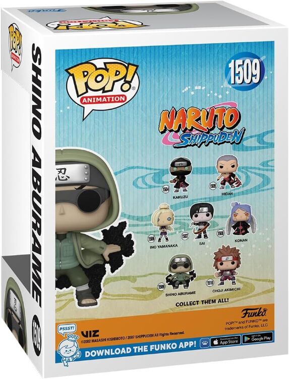 Фигурка Funko Naruto Shino Aburame Фанко Наруто Шино Абураме 1509 Фигурка Funko Naruto Shino Aburame Фанко Наруто Шино Абураме 1509