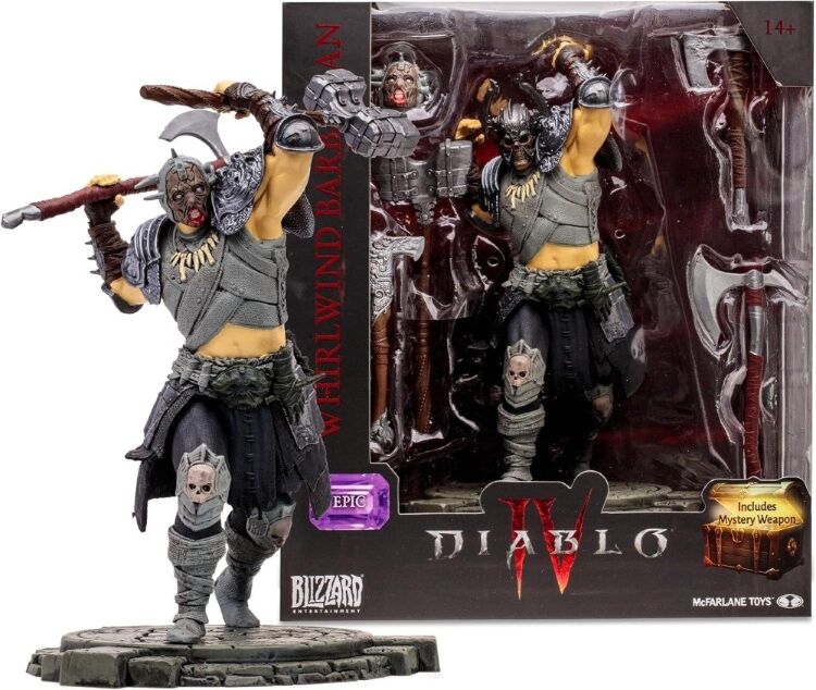 Фігурка McFarlane Diablo IV Whirlwind Barbarian Epic Figure Діабло Варвар 20 см.