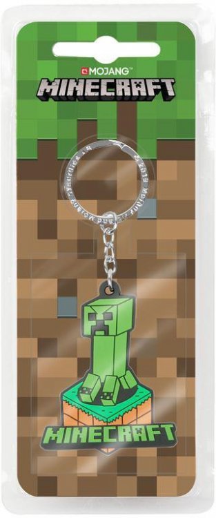 Брелок Minecraft Creeper Attack Keychain Green	 Брелок Minecraft Creeper Attack Keychain Green