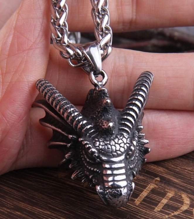 Медальйон Game of Thrones Dragon Skull Targaryen Гра Престолів Дім Дракона