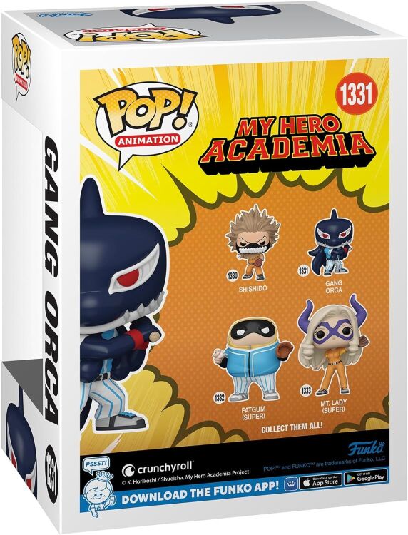Фігурка Funko My Hero Academia Gang Orca фанко Моя Геройська Академія Ганг Орка 1331 Фігурка Funko My Hero Academia Gang Orca фанко Моя Геройська Академія Ганг Орка 1331