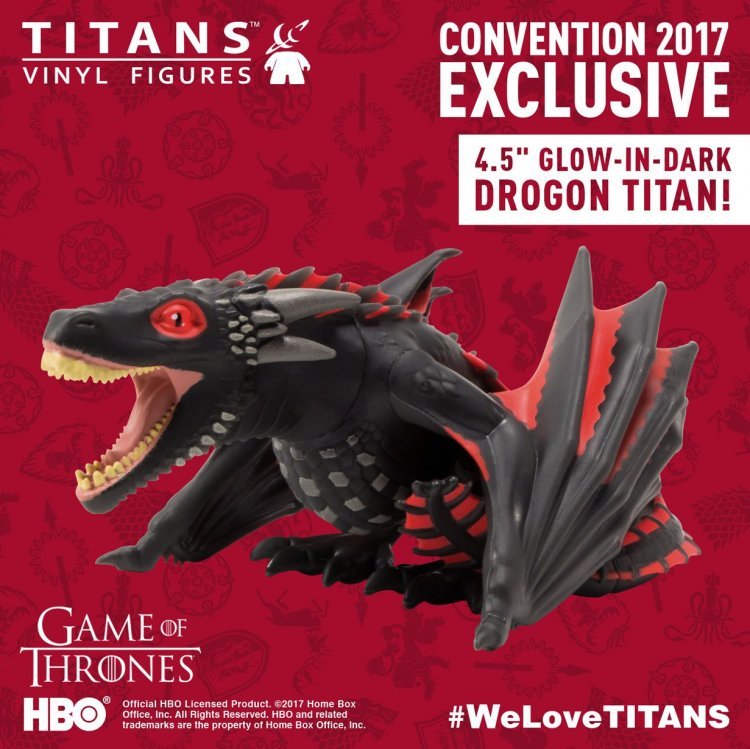 Фігурка Game of Thrones Titans Exclusive 4.5 "Drogon Glow in the Dark Figure Фігурка Game of Thrones Titans Exclusive 4.5 "Drogon Glow in the Dark Figure
