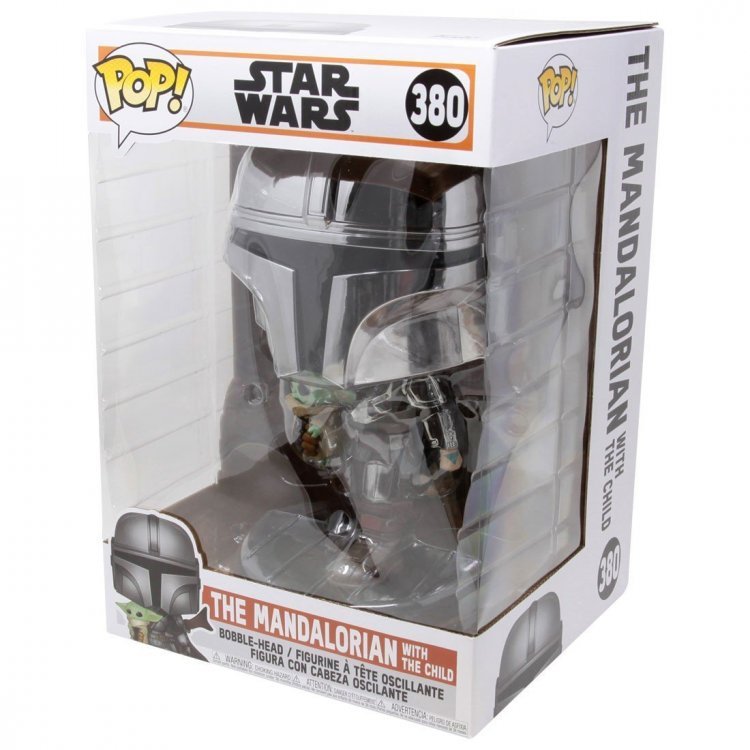 Фигурка Funko Pop Star Wars: Mandalorian with The Child Фанко Мандалорец с Малышом 25 см Фигурка Funko Pop Star Wars: Mandalorian with The Child Фанко Мандалорец с Малышом 25 см