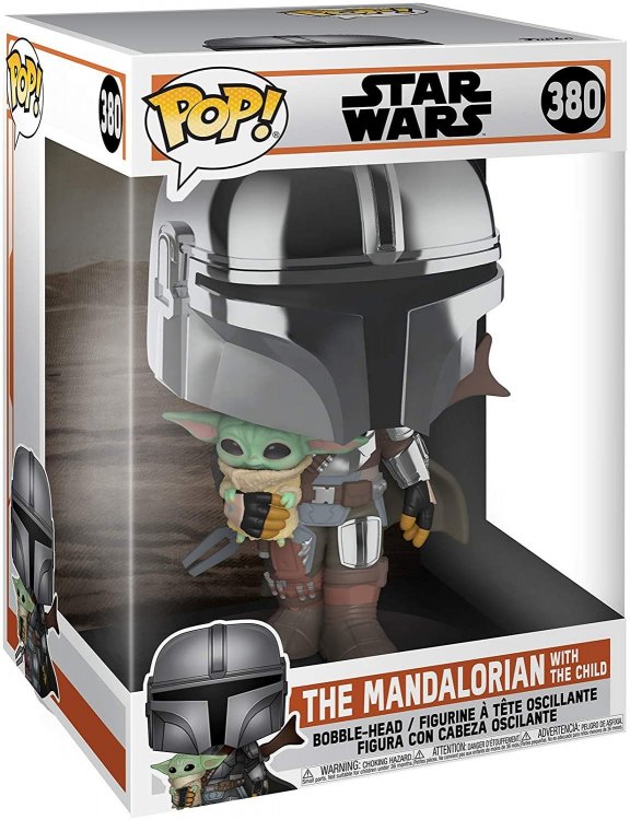 Фигурка Funko Pop Star Wars: Mandalorian with The Child Фанко Мандалорец с Малышом 25 см Фигурка Funko Pop Star Wars: Mandalorian with The Child Фанко Мандалорец с Малышом 25 см