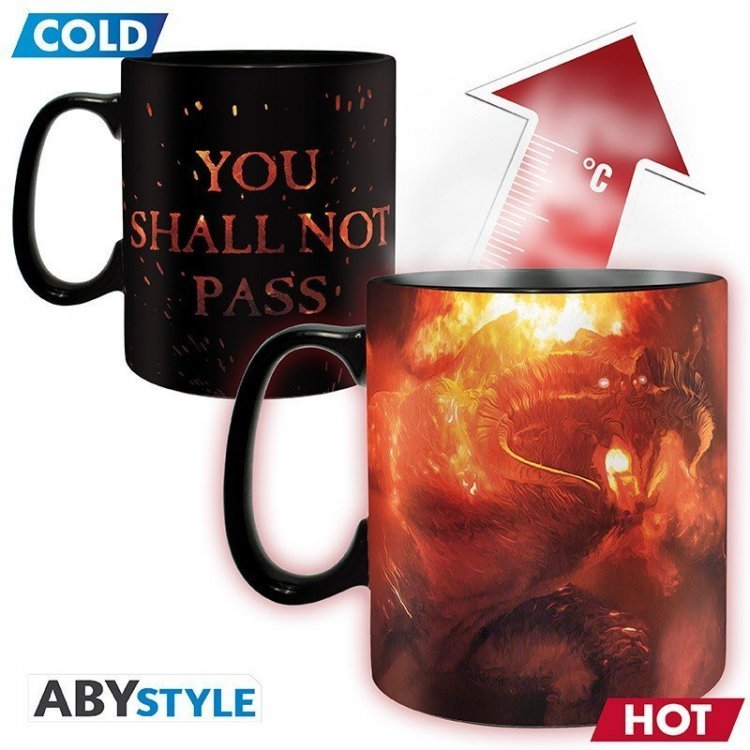 Чашка хамелеон Abystyle Lord Of The Rings You shall not pass Mug кружка Володар кілець Ти не пройдеш 460 мл Чашка хамелеон Abystyle Lord Of The Rings You shall not pass Mug кружка Володар кілець Ти не пройдеш 460 мл