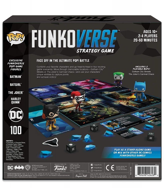 Настільна гра DC Funkoverse Funko Pop Strategy Game DC # 100 Base Set Настільна гра DC Funkoverse Funko Pop Strategy Game DC # 100 Base Set