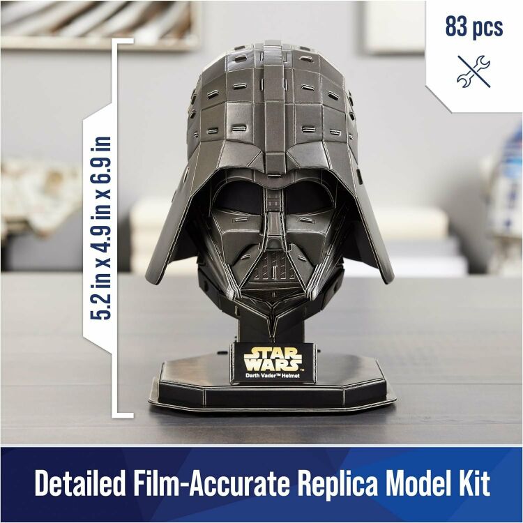 Пазл 4D Build Star Wars Darth Vader Helmet puzzle 3D картон Дарт Вейдер 83 шт.  Пазл 4D Build Star Wars Darth Vader Helmet puzzle 3D картон Дарт Вейдер 83 шт.