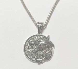 Медальйон 3D Відьмак (The Witcher) метал новий кулон Геральта із серіалу №6