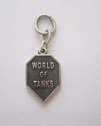 Брелок-кулон World of Tanks с серебренным покрытием Брелок-кулон World of Tanks с серебренным покрытием