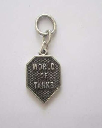 Брелок-кулон World of Tanks з срібним покриттям