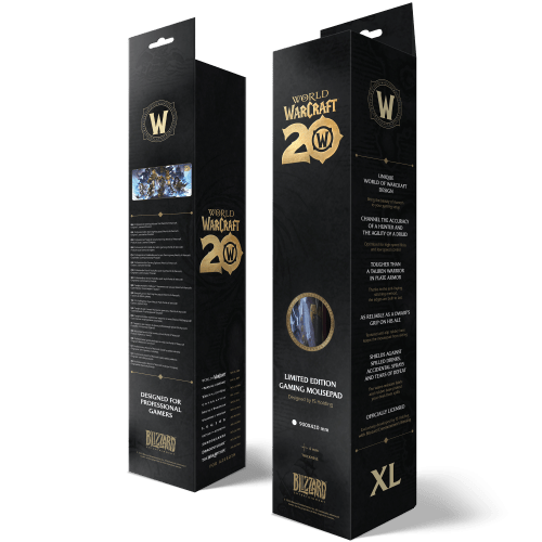 Килимок ігрова поверхня Blizzard World Of Warcraft 20th Anniversary XL Варкрафт (90*42 cm)