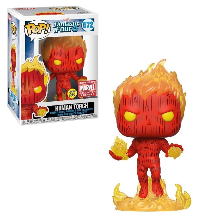  Фігурка Funko Pop Marvel - Human Torch 572 (Marvel Exclusive)