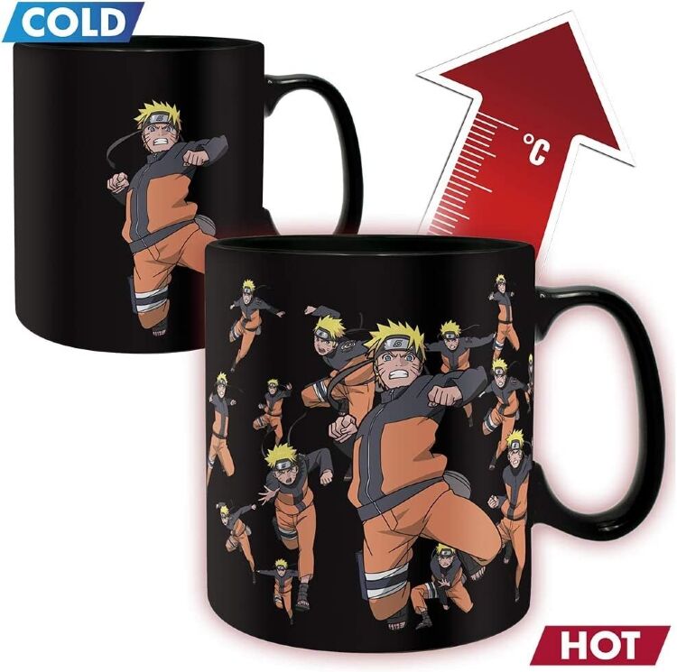 Подарунковий набір Наруто Naruto Shippuden - Clone Jutsu Magic Mug and Coaster Set (чашка, підставка)