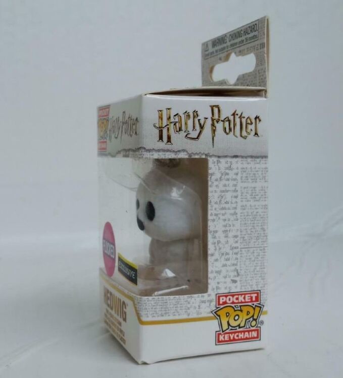Брелок Funko Pop Гарри Поттер Букля Harry Potter Hedwig Эксклюзив (Flocked)