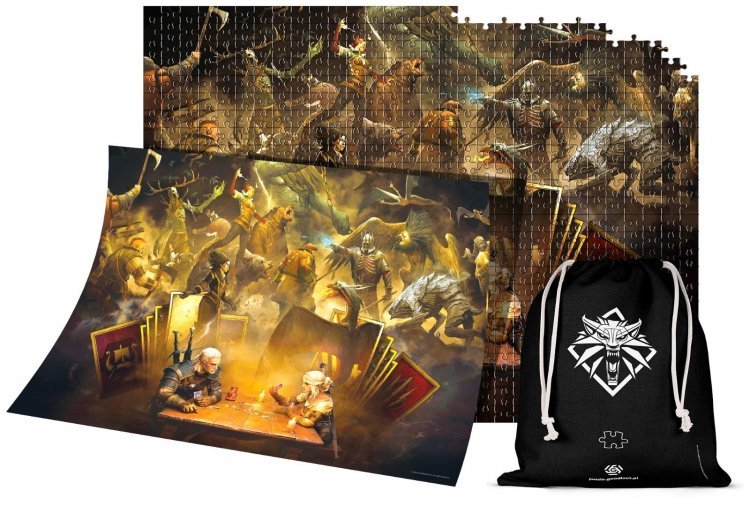 Пазл THE WITCHER 3 Ведьмак Puzzle JIGSAW PLAYING GWENT + Poster (1000 шт) + Мешочек Пазл THE WITCHER 3 Ведьмак Puzzle JIGSAW PLAYING GWENT + Poster (1000 шт) + Мешочек