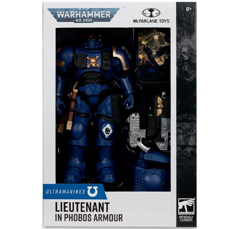 Фігурка McFarlane Warhammer 40000 Lieutenant in Phobos Armour Ultramarines Вархаммер Лейтенант у Броні Фобос 18 см. 