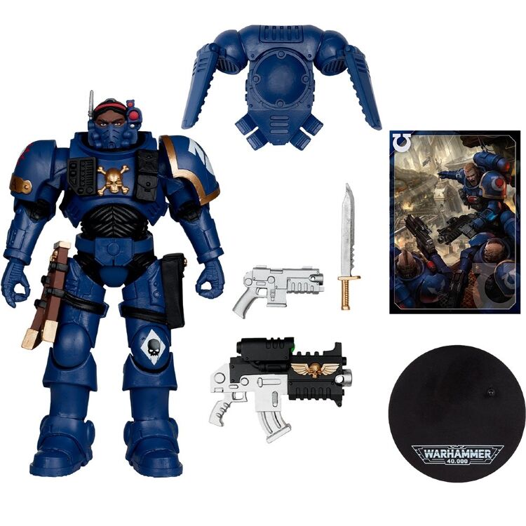 Фігурка McFarlane Warhammer 40000 Lieutenant in Phobos Armour Ultramarines Вархаммер Лейтенант у Броні Фобос 18 см. 