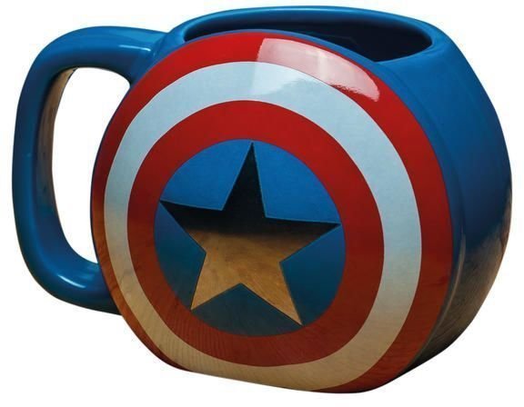 Кружка 3D Captain America Shield Mug Чашка Марвел Капитан Америка 