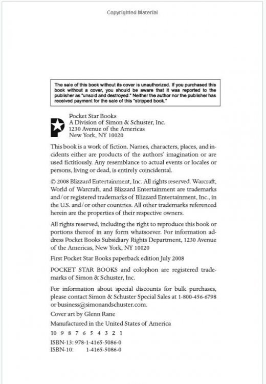 Книга Warcraft Beyond the Dark Portal (Мягкий переплёт)