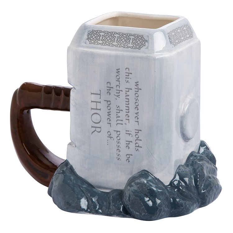 Чашка Thor Mjolnir Marvel 20 oz. Ceramic Sculpted Mug Чашка Thor Mjolnir Marvel 20 oz. Ceramic Sculpted Mug