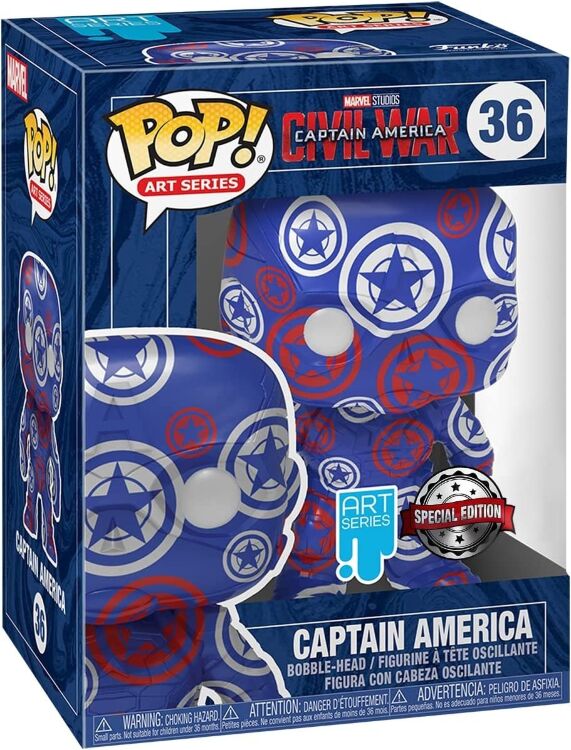 Фигурка + футболка Funko Tee Box Marvel: Captain America Коробка фанко Капитан Америка (размер M)