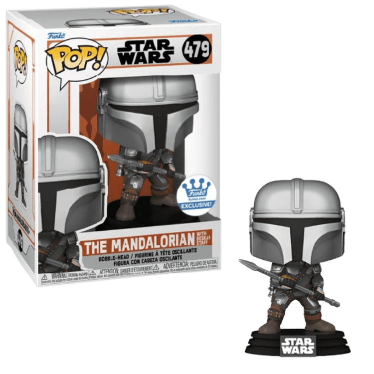 Фигурка Funko Star Wars: Mandalorian with Beskar Staff Фанко Мандалорец Бескар (Funko Exclusive) 479 Фигурка Funko Star Wars: Mandalorian with Beskar Staff Фанко Мандалорец Бескар (Funko Exclusive) 479