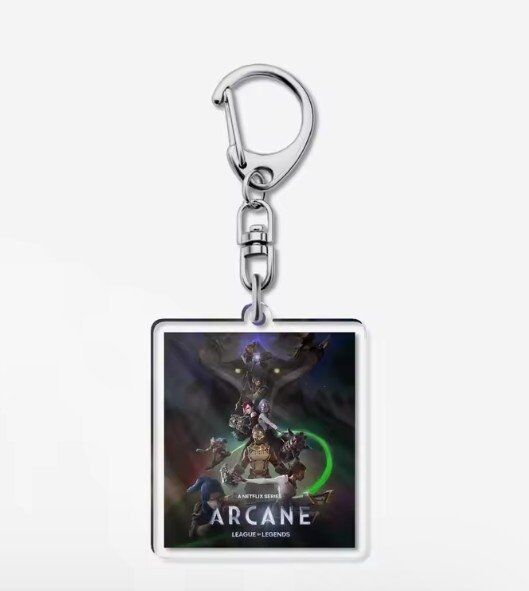 Брелок League Of Legends Arcane Anime Acrylic keychain Ліга Легенд 5