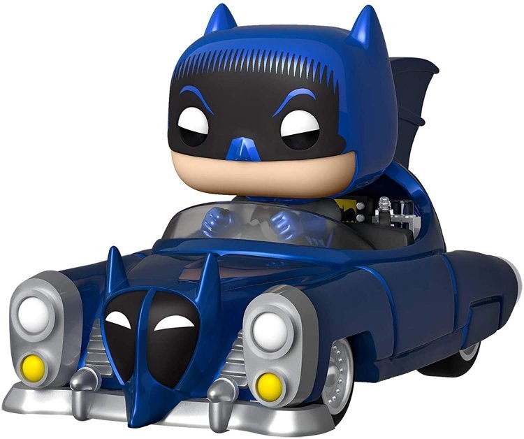 Фигурка Funko Pop Rides: Batman 80th Blue Metallic 1950 Batmobile (Amazon Exclusive) фанко бэтмобиль 277 Фигурка Funko Pop Rides: Batman 80th Blue Metallic 1950 Batmobile (Amazon Exclusive) фанко бэтмобиль 277