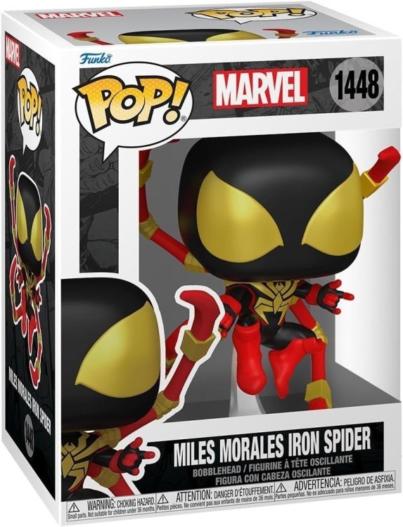 Фігурка Funko Marvel: Miles Morales Iron Spider фанко Майлз Моралес Залізний Павук 1448