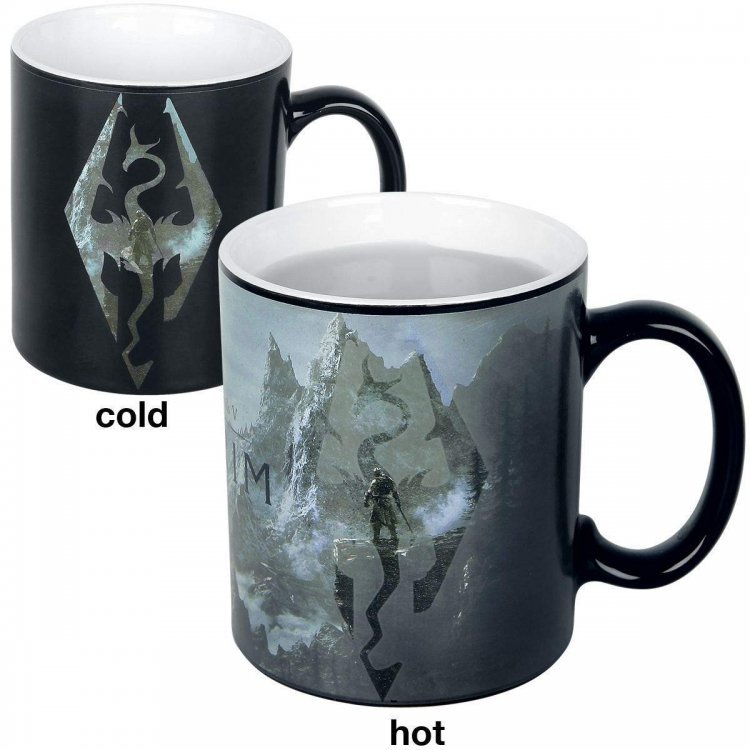 Чашка хамелеон SKYRIM Dragon Symbol Heat Change Mug Кружка Скайрим 320 мл (меняет цвет) Чашка хамелеон SKYRIM Dragon Symbol Heat Change Mug Кружка Скайрим 320 мл (меняет цвет)