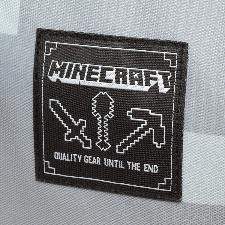 Рюкзак майнкрафт - Minecraft Creepy Creeper Kids Backpack (Grey, 18 ") School Рюкзак майнкрафт - Minecraft Creepy Creeper Kids Backpack (Grey, 18 ") School