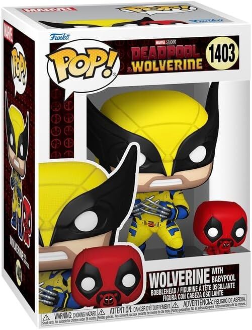 Фігурка Funko Marvel: Deadpool & Wolverine with Babypool Дедпул Росомаха фанко 1403 Фігурка Funko Marvel: Deadpool & Wolverine with Babypool Дедпул Росомаха фанко 1403