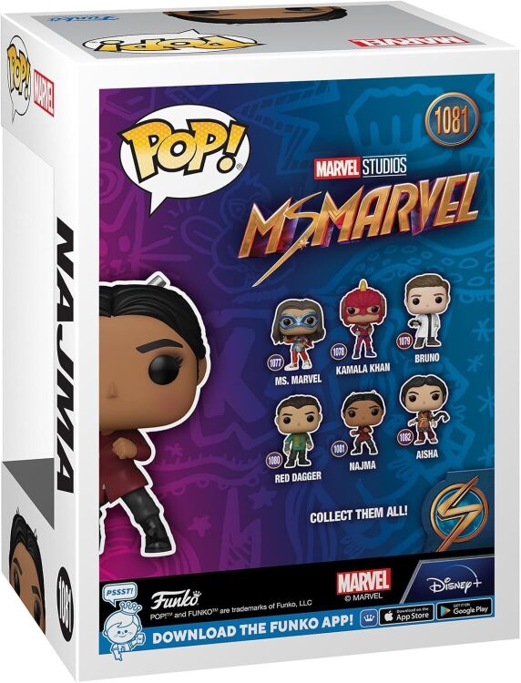 Фігурка Funko Marvel Television: Ms. Marvel Najma фанко Місс Марвел Наджма 1081 Фігурка Funko Marvel Television: Ms. Marvel Najma фанко Місс Марвел Наджма 1081