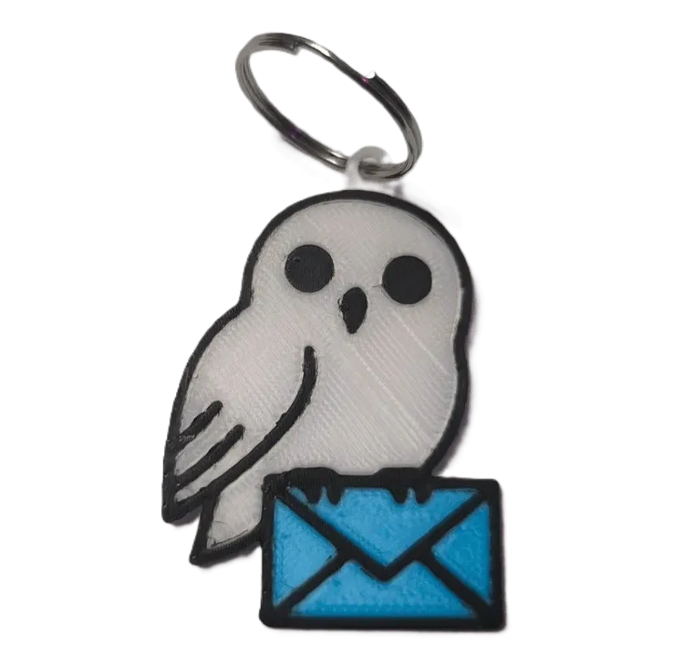 Брелок Harry Potter Hedwig Keychain ABS пластик Сова Букля 6 см.