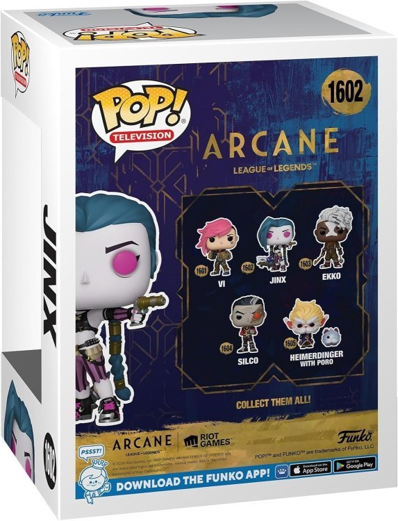 Фігурка Funko League Of Legends Arcane Jinx фанко Ліга легенд Джинкс 1602 Фігурка Funko League Of Legends Arcane Jinx фанко Ліга легенд Джинкс 1602