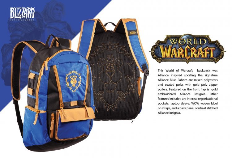 Рюкзак Сумка Alliance World of Warcraft Gamer Everyday Utility Backpack Blizzard Exclusive Рюкзак Сумка Alliance World of Warcraft Gamer Everyday Utility Backpack Blizzard Exclusive