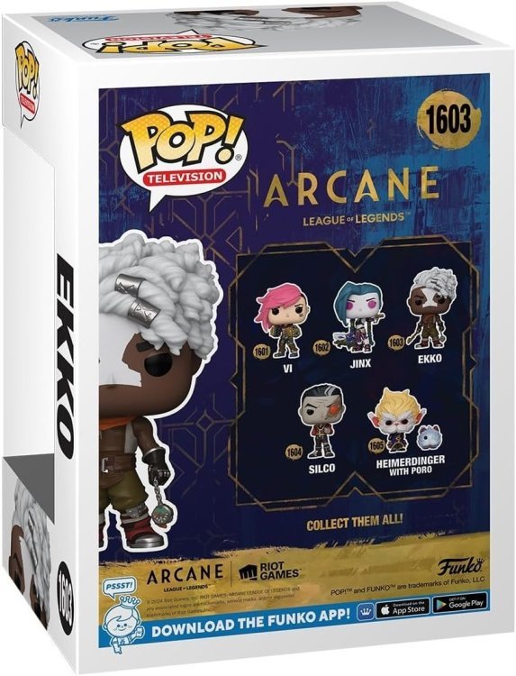 Фігурка Funko League Of Legends Arcane Ekko фанко Ліга легенд Екко 1603 Фігурка Funko League Of Legends Arcane Ekko фанко Ліга легенд Екко 1603