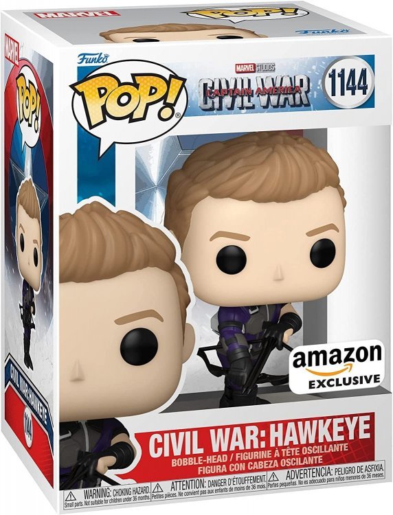 Фигурка Funko Marvel Civil War Hawkeye Фанко Соколиный глаз Amazon Exclusive 1144 Фигурка Funko Marvel Civil War Hawkeye Фанко Соколиный глаз Amazon Exclusive 1144