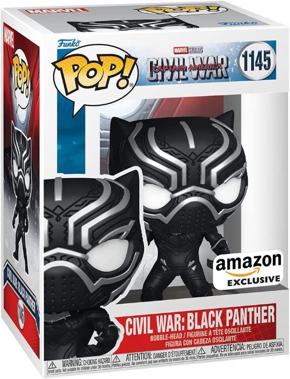 Фигурка Funko Marvel Civil War Black Panther Фанко Чёрная пантера Amazon Exclusive 1145 Фигурка Funko Marvel Civil War Black Panther Фанко Чёрная пантера Amazon Exclusive 1145