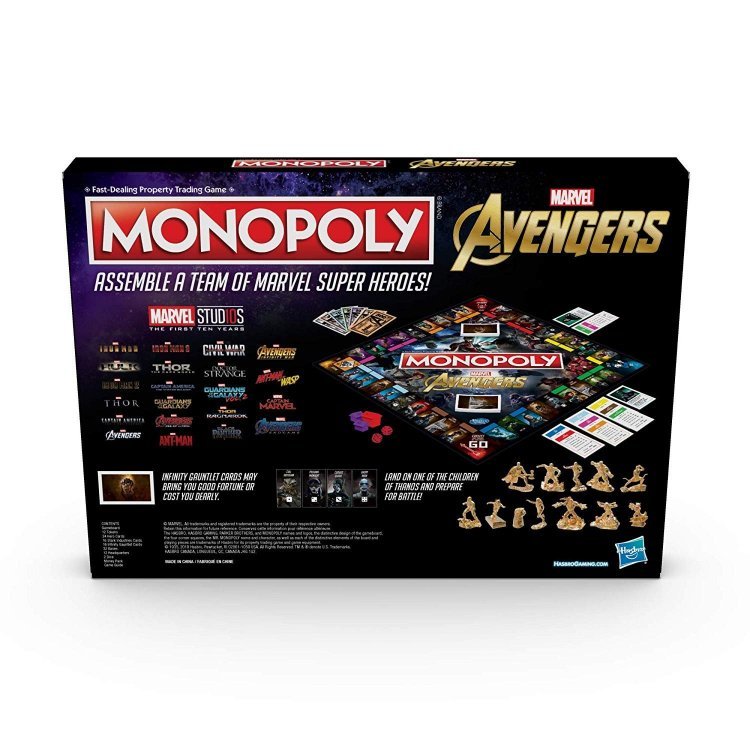 Монополия настольная игра Monopoly Game: Marvel Avengers Edition Монополия настольная игра Monopoly Game: Marvel Avengers Edition