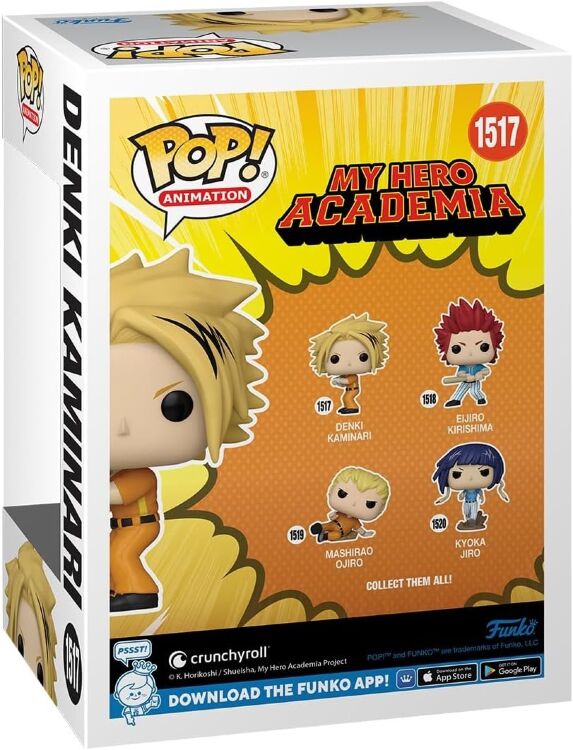 Фігурка Funko Animation My Hero Academia Denki Kaminari фанко Моя Геройська Академія 1517 Фігурка Funko Animation My Hero Academia Denki Kaminari фанко Моя Геройська Академія 1517