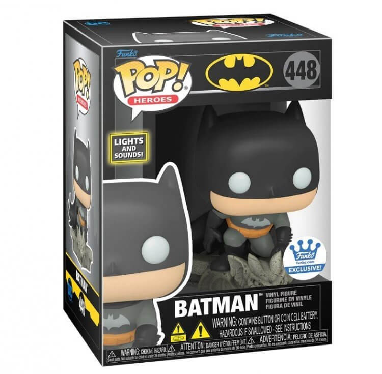 Фигурка Funko: Batman LIGHTS & SOUND Фанко Бэтмен (со звуком и светом) (Funko Exclusive) 448 Фигурка Funko: Batman LIGHTS & SOUND Фанко Бэтмен (со звуком и светом) (Funko Exclusive) 448