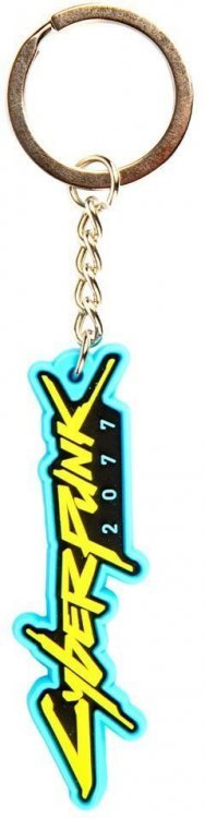 Брелок JINX Cyberpunk 2077 - Logo PVC Keychain Брелок JINX Cyberpunk 2077 - Logo PVC Keychain