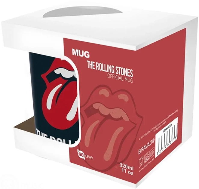 Чашка GBeye Rolling Stones Logo кружка 320 мл  Чашка GBeye Rolling Stones Logo кружка 320 мл