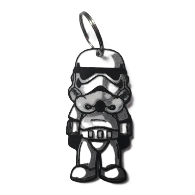 Брелок Star Wars Stormtrooper Keychain ABS пластик Звездные войны Штурмовик 7 см.
