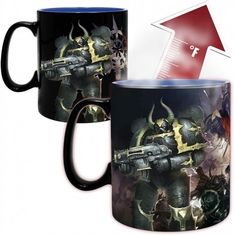 Чашка хамелеон Warhammer 40K Ultramarine та Black Legion Heat Change Mug кружка Вархаммер 460 мл Чашка хамелеон Warhammer 40K Ultramarine та Black Legion Heat Change Mug кружка Вархаммер 460 мл