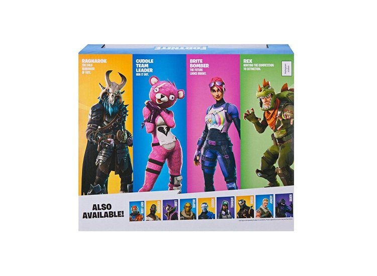 Набір фігурок Fortnite Фортнайт Squad Mode 4 Figure Pack: Ragnarok Rex Cuddle Team Leader and Brite Bomber Набір фігурок Fortnite Фортнайт Squad Mode 4 Figure Pack: Ragnarok Rex Cuddle Team Leader and Brite Bomber