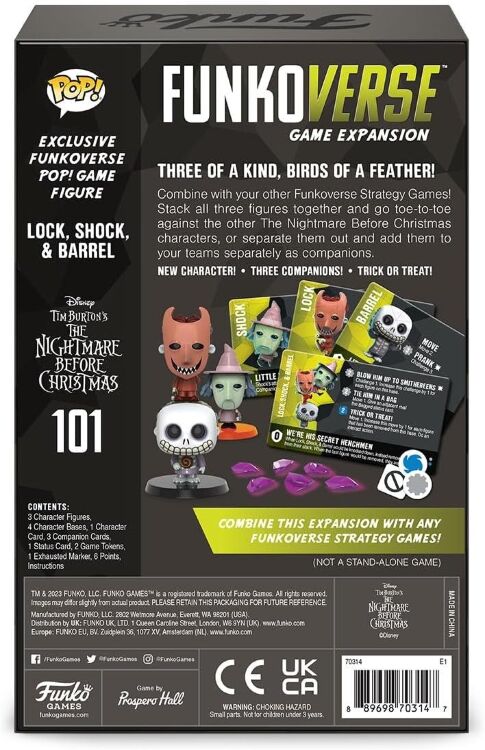 Настільна гра Funko Games Funkoverse: The Nightmare Before Christmas фанко Кошмар перед Різдвом 101