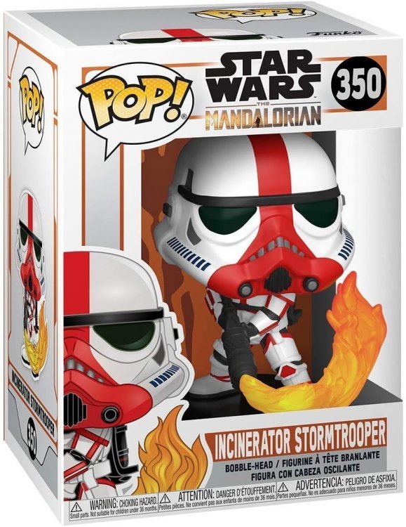Фігурка Funko Star Wars The Mandalorian - Incinerator Stormtrooper фанк Зоряні війни Фігурка Funko Star Wars The Mandalorian - Incinerator Stormtrooper фанк Зоряні війни